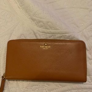 Brown/tan large Kate spade wallet